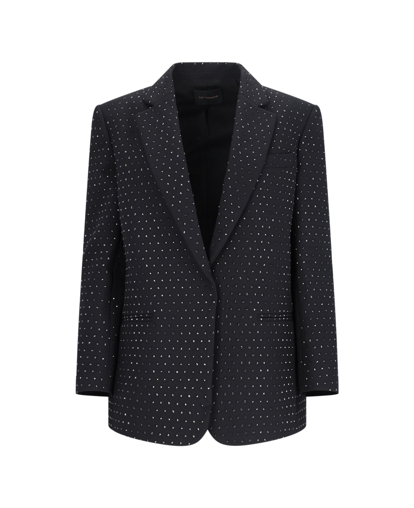 The Andamane Blazer With Rhinestones - Black  