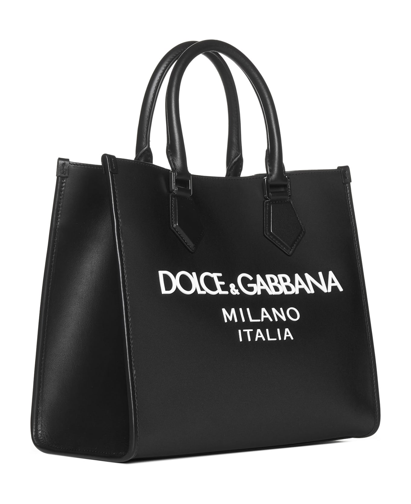 Dolce & Gabbana Logo Shopping Bag - Nero/nero