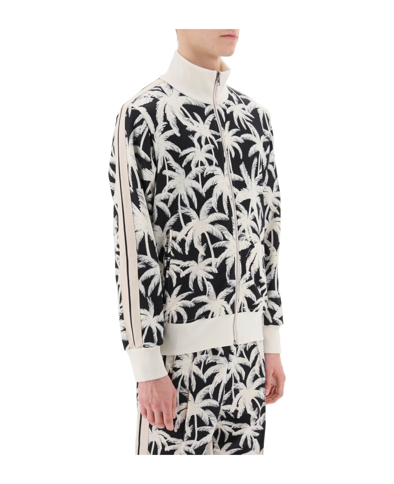 Palm Angels Palm Print Sweater - Black