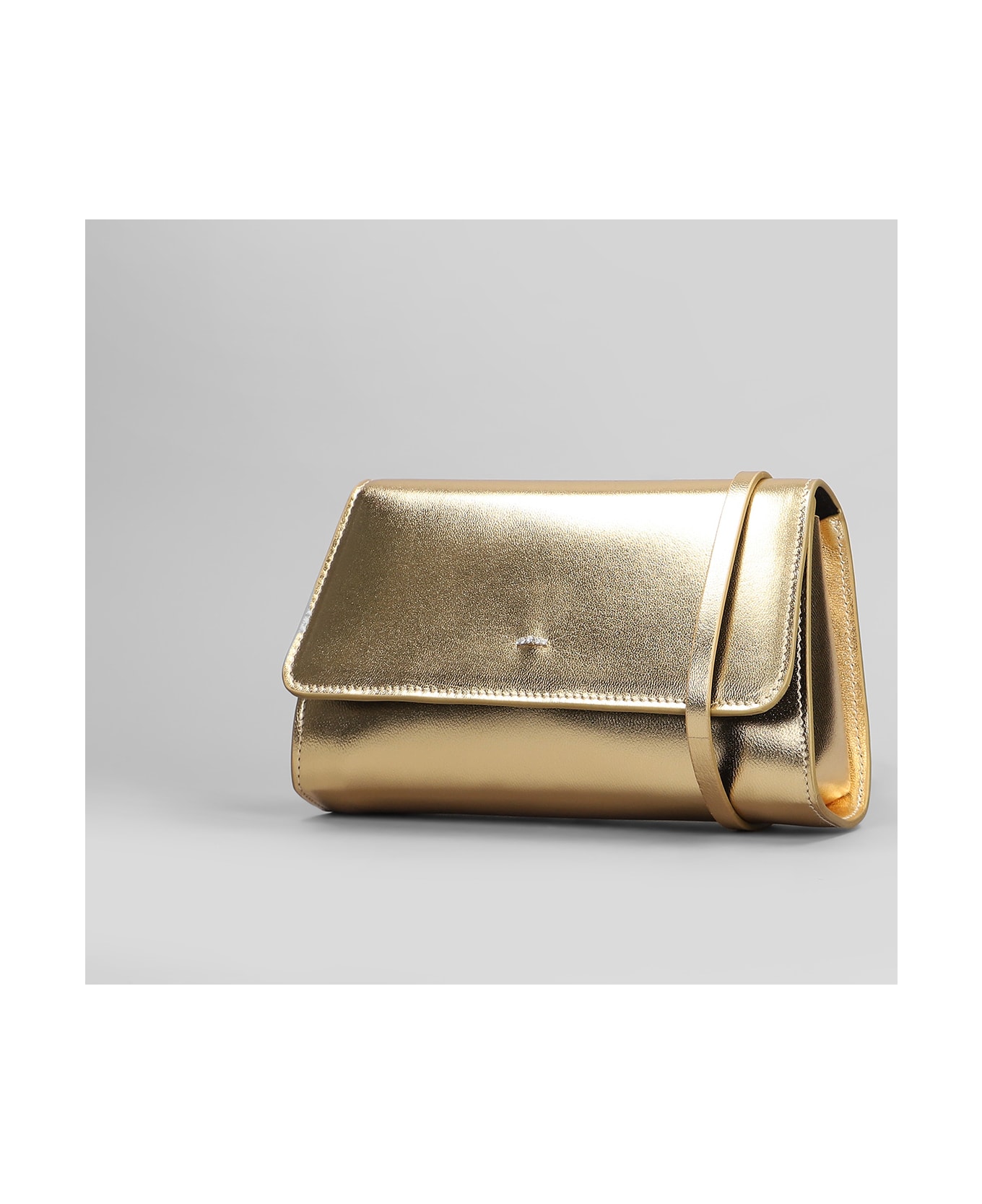 Giuseppe Zanotti Cleopatra Clutch In Gold Leather - gold