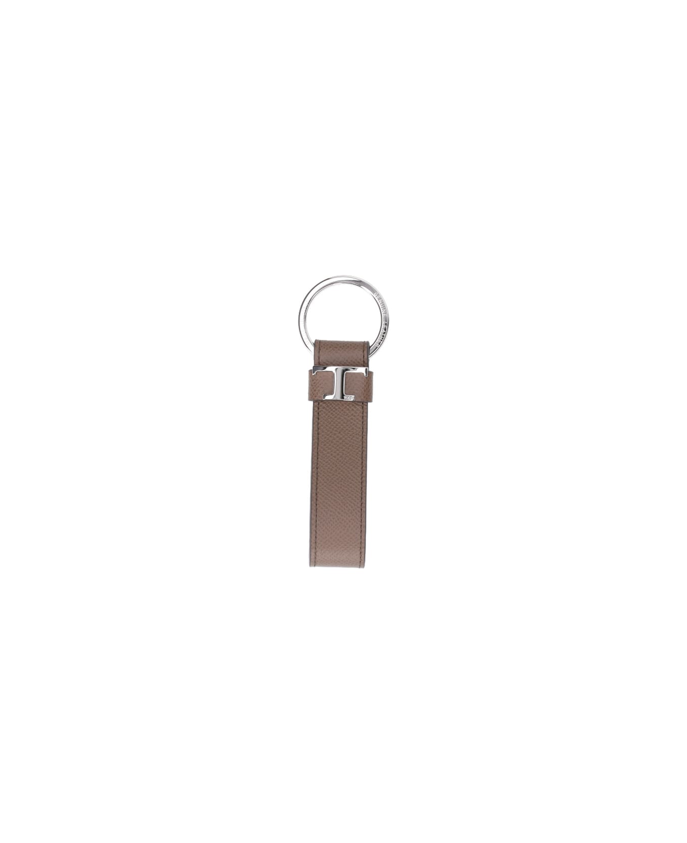 Tod
s Logo Keyring - Taupe