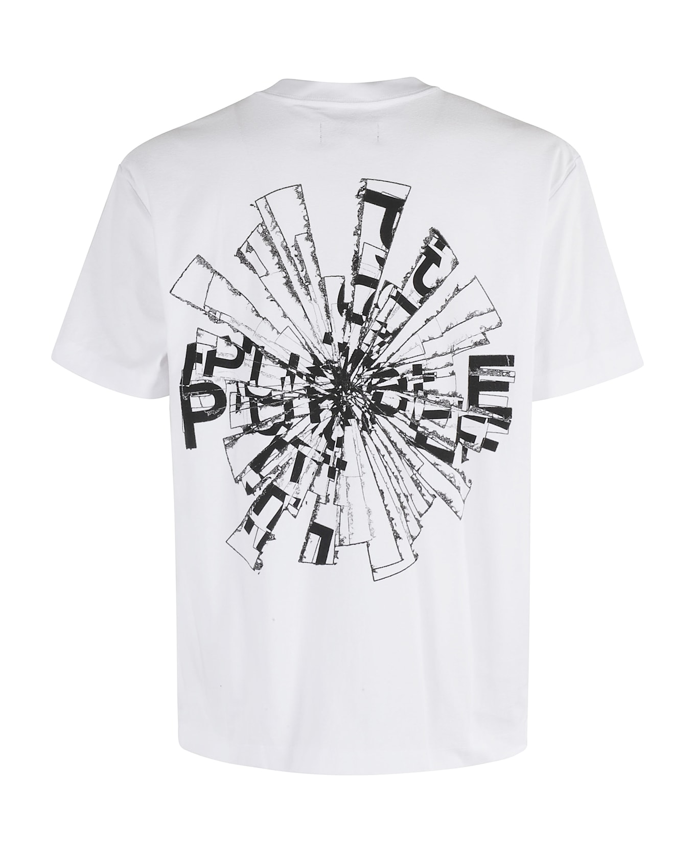 Purple Brand Textured Jersey - White