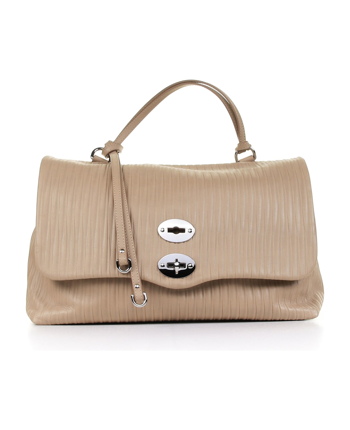 Zanellato Postina M Leather Handbag - AMARETTO