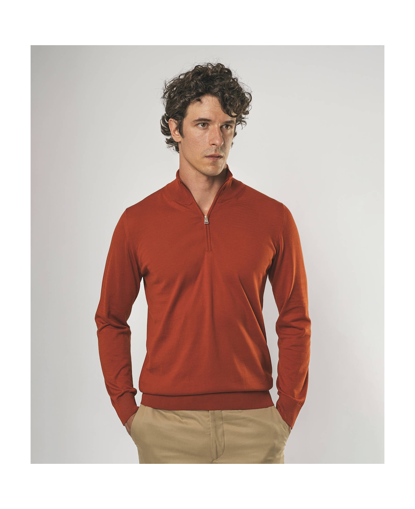 Larusmiani Sheffield Sweater Sweater - FireBrick