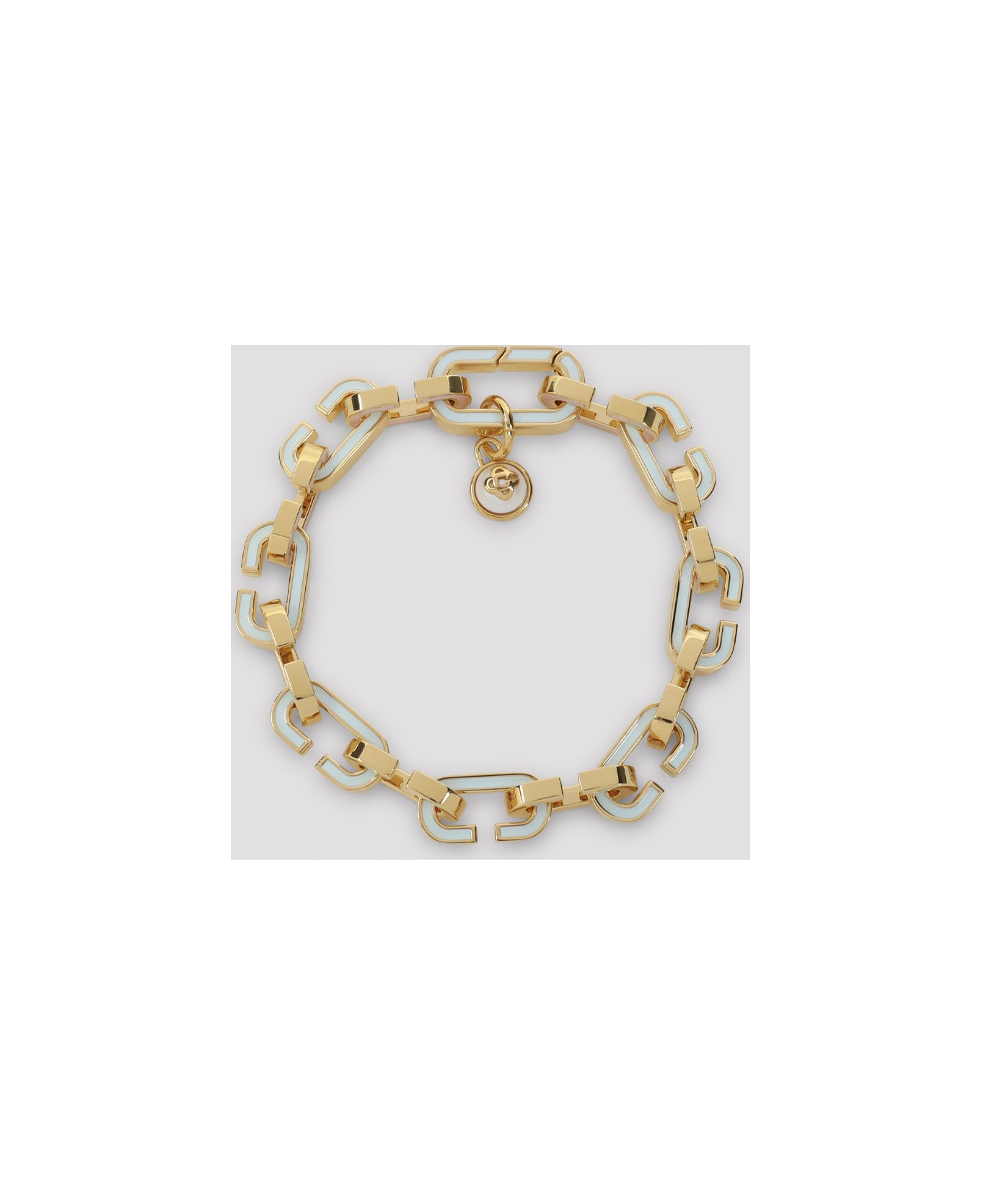 Casablanca Enamel C Link Bracelet - Gold Pink Blue