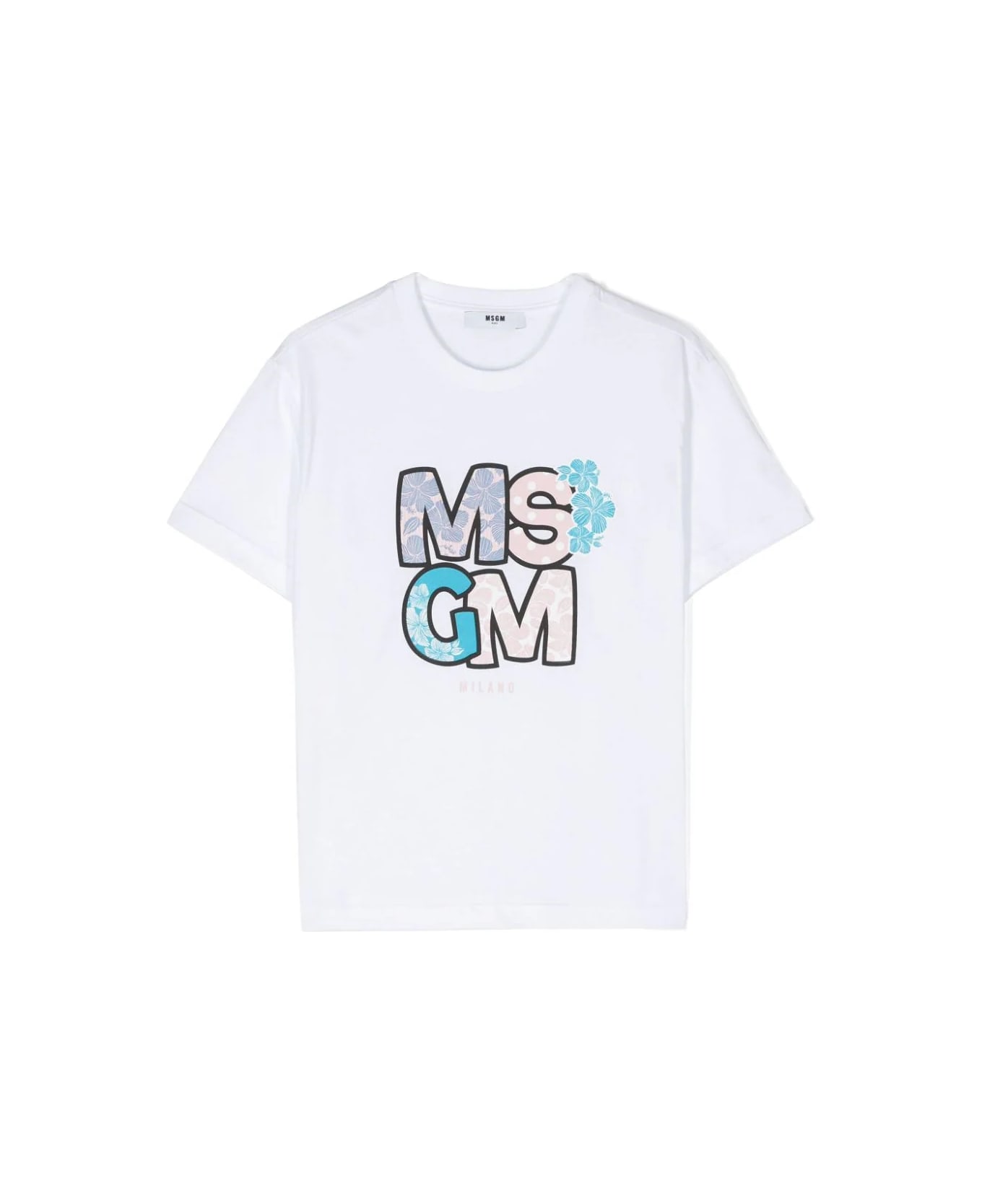 MSGM T-shirt Con Logo - White Tシャツ＆ポロシャツ