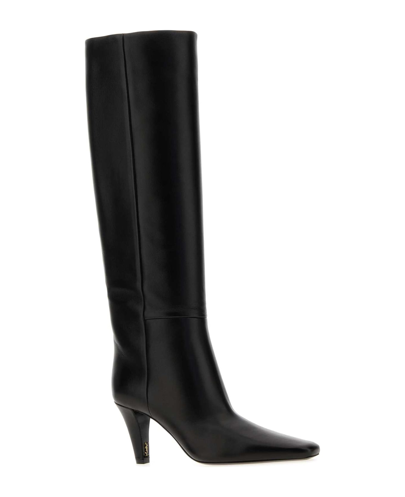 Saint Laurent Black Nappa Leather Boots - NERO