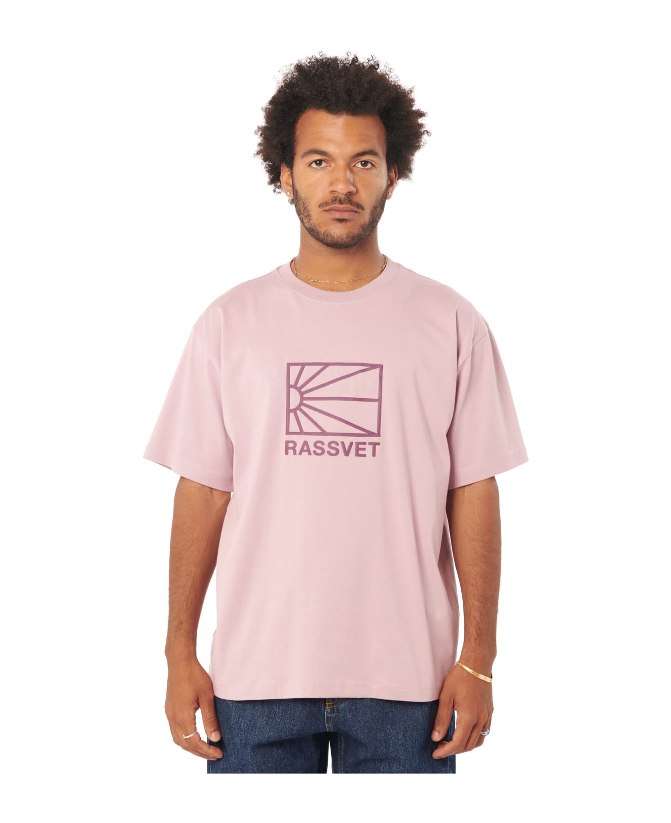 PACCBET Big Logo Tee Shirt Knit - Pink