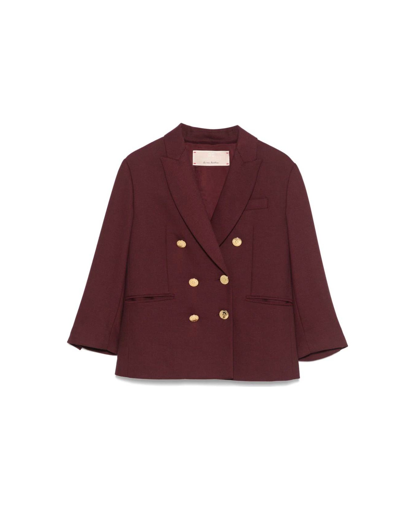 Elisabetta Franchi La Mia Bambina Jacket - Bordeaux