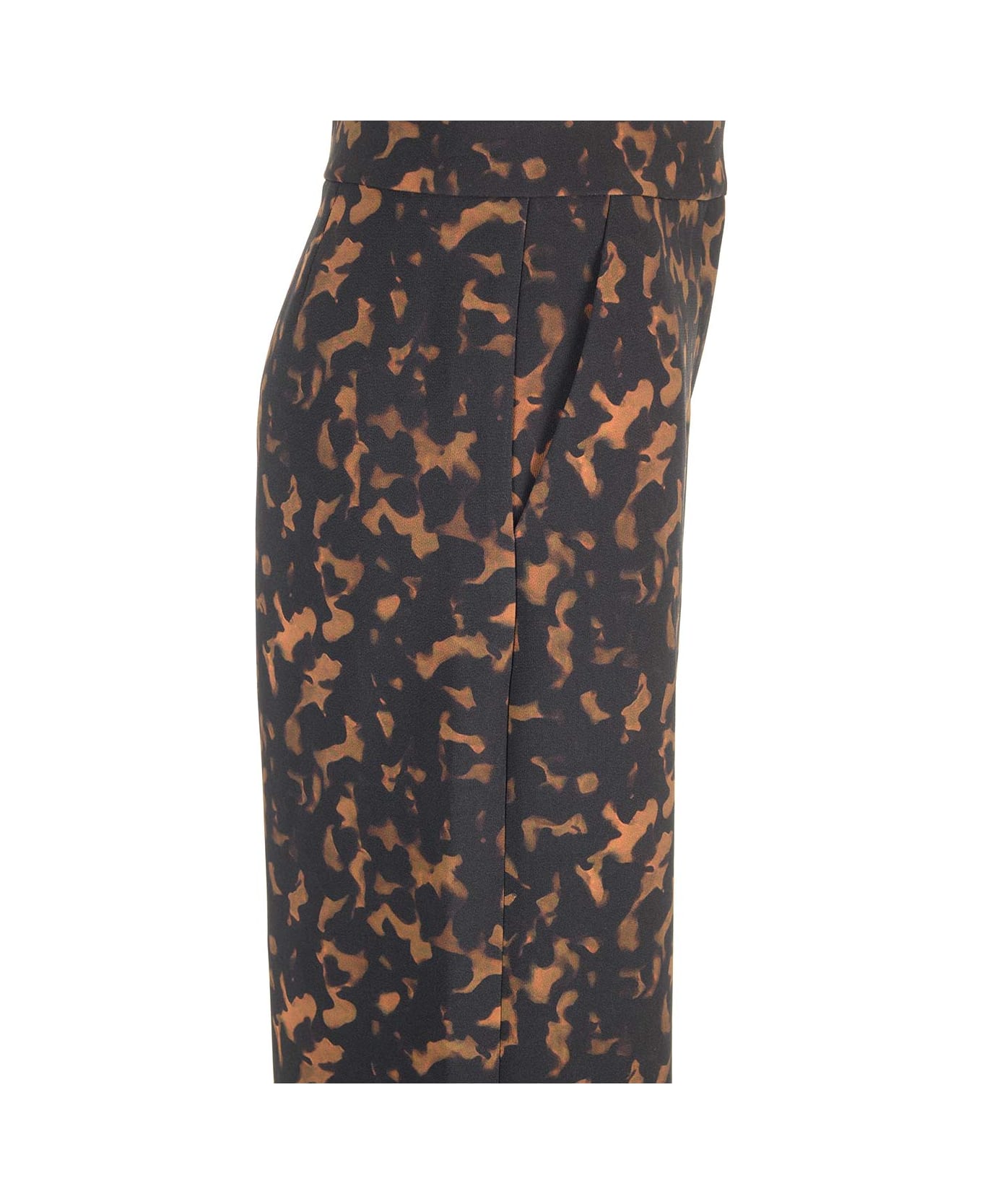Theory High Waisted Pants - Dkh Dark Brown Multi