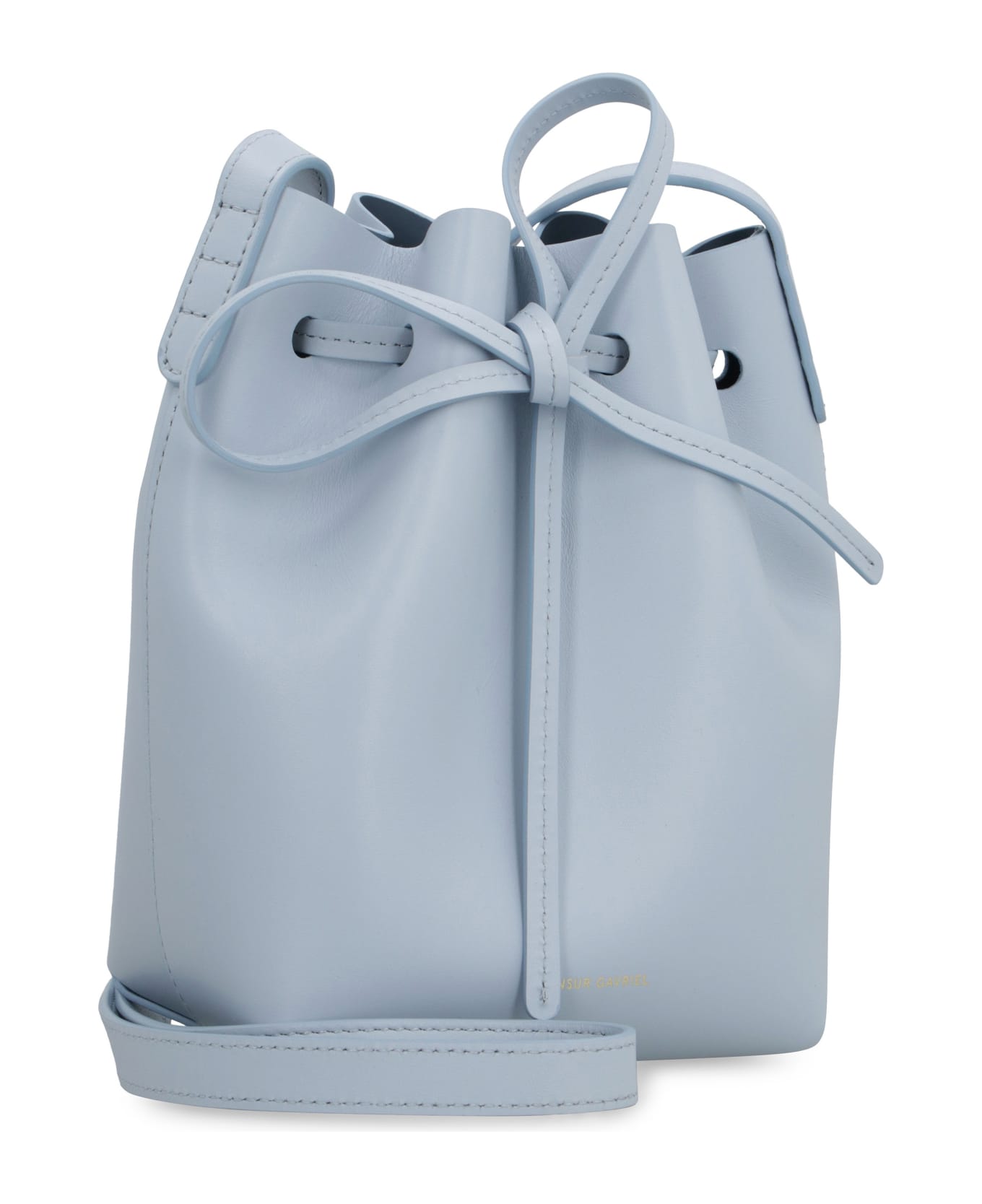 Mansur Gavriel Bucket Leather Mini Crossbody Bag - Light Blue