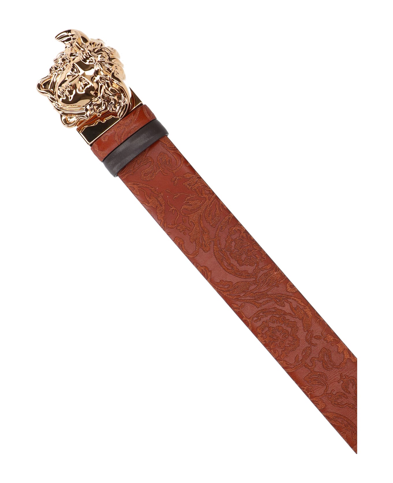 Versace 'medusa' Belt - Brown