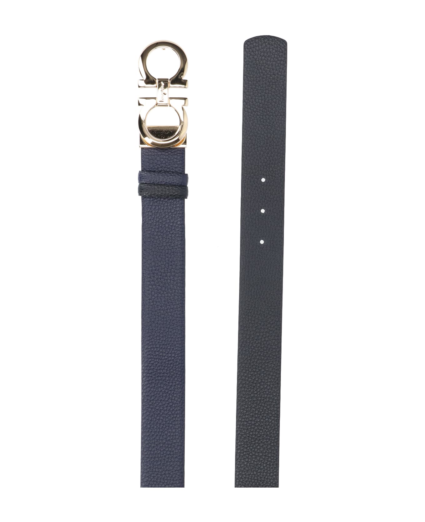 Ferragamo "gancini" Reversible Belt - Black   ベルト