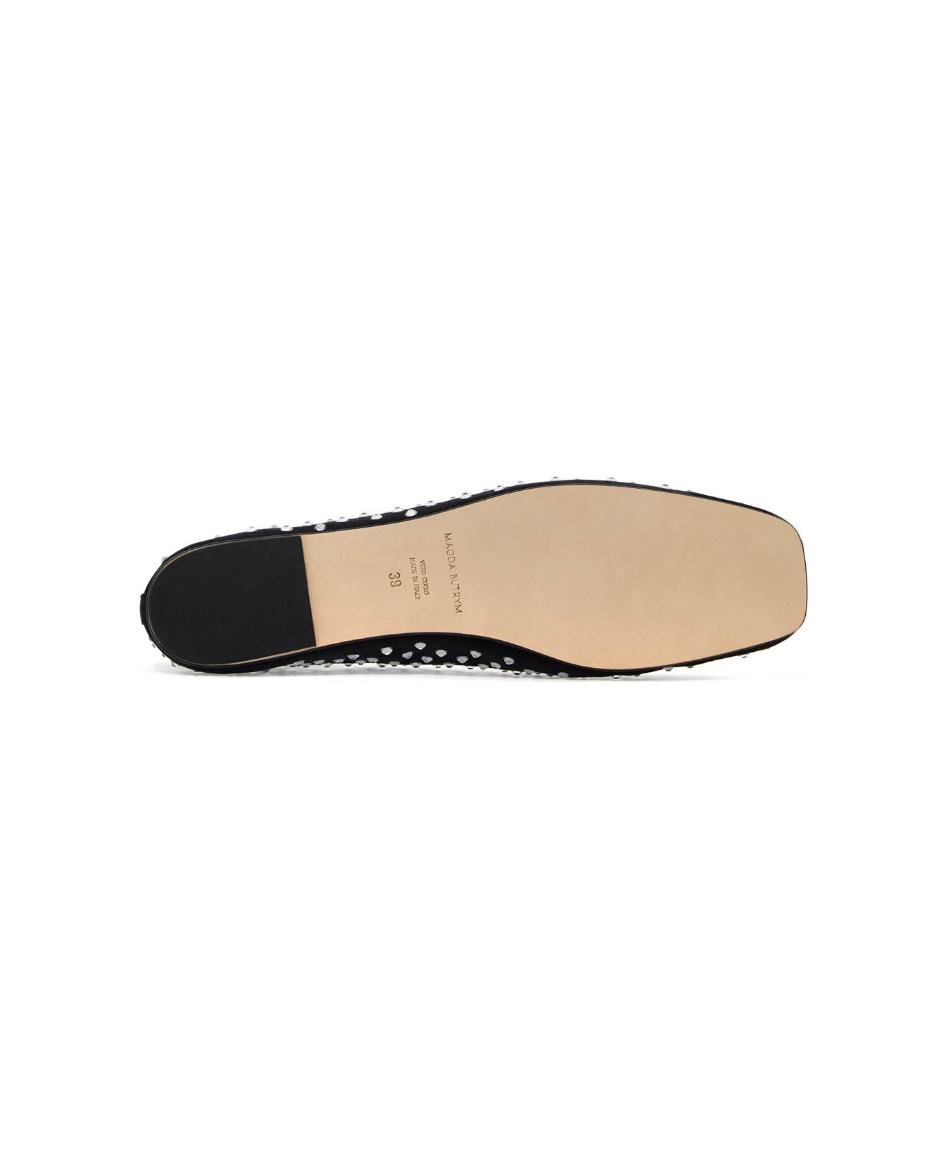 Magda Butrym 
satin Ballerina Flats With - BLACK