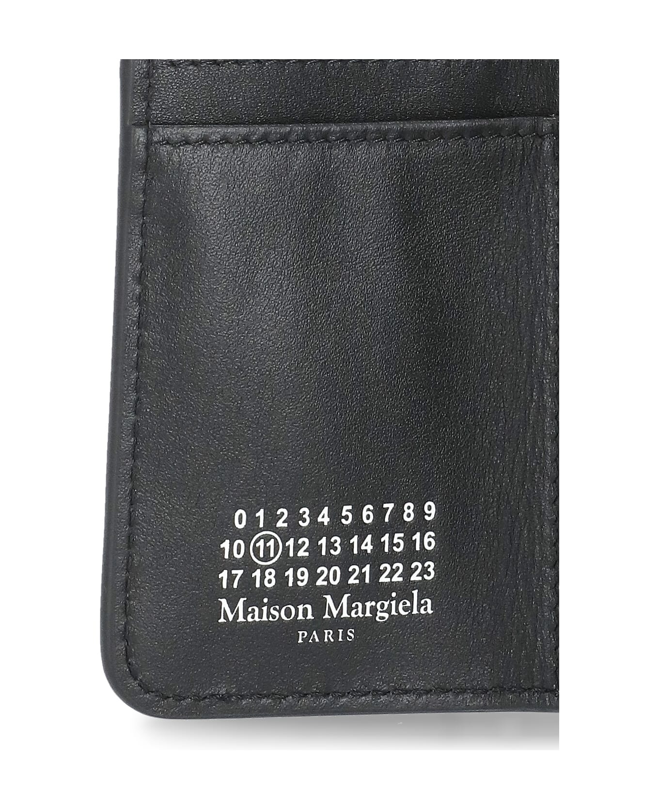 Maison Margiela Leather Wallet - Black 財布