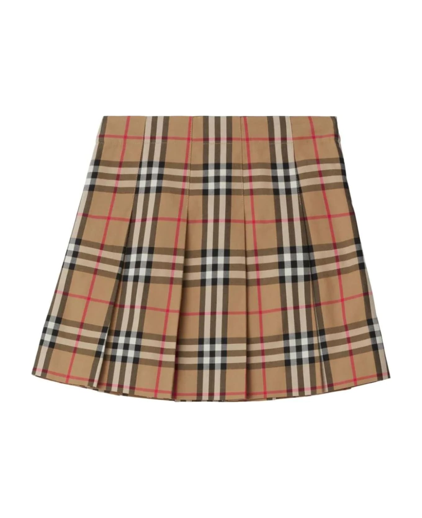 Burberry Beige Cotton Skirt - Archive beige ip chk ボトムス
