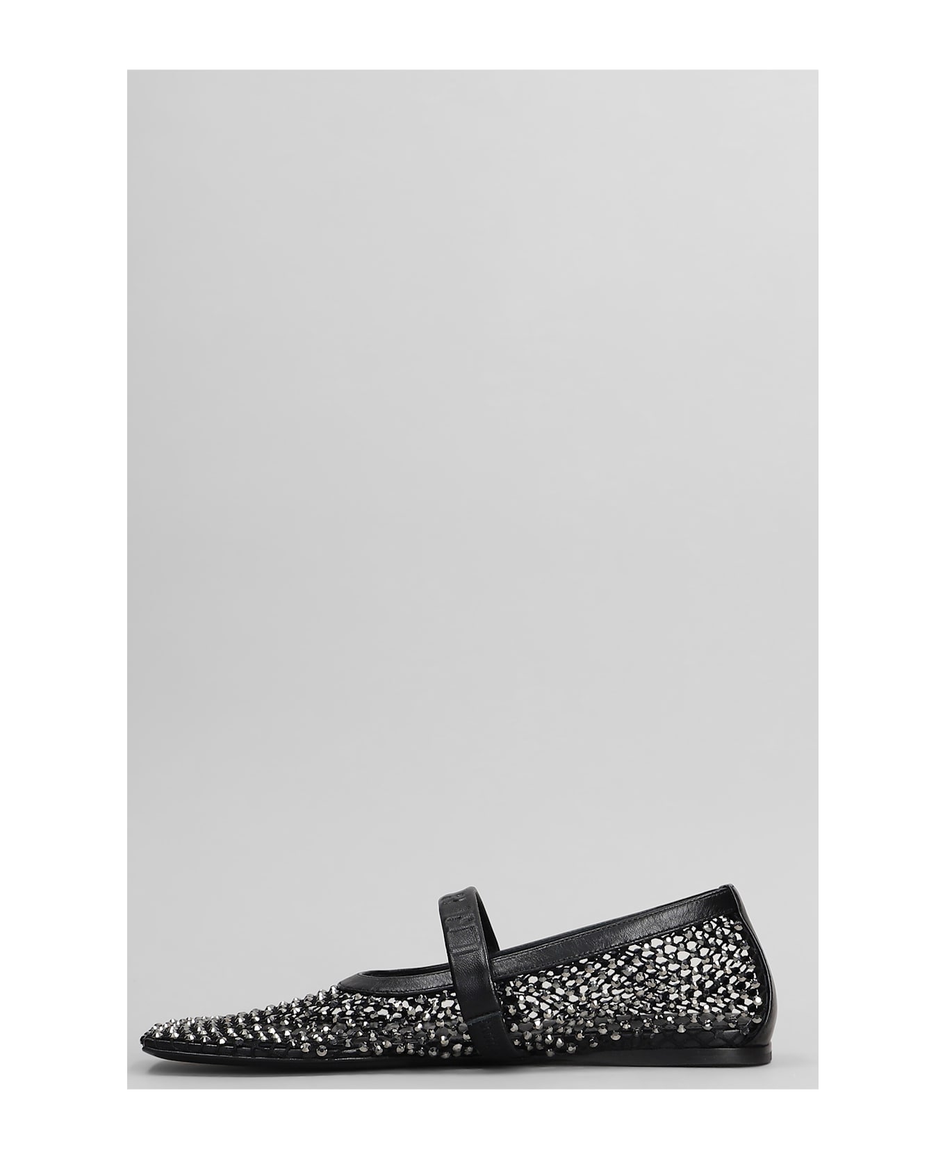 Marni Mary Jane Ballet Flats In Black Polyuretan - Black