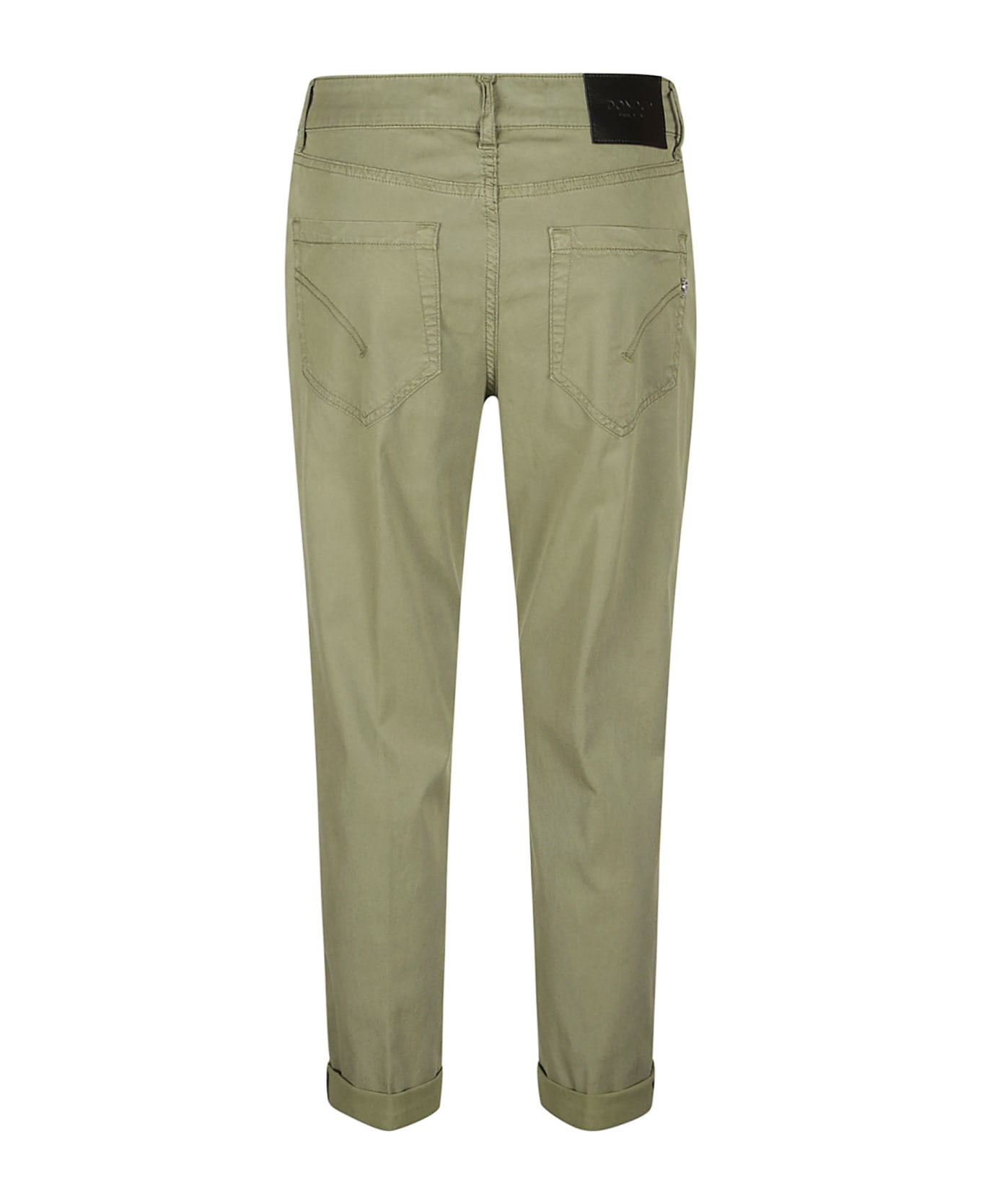 Dondup Button Fitted Trousers - Military Green ボトムス