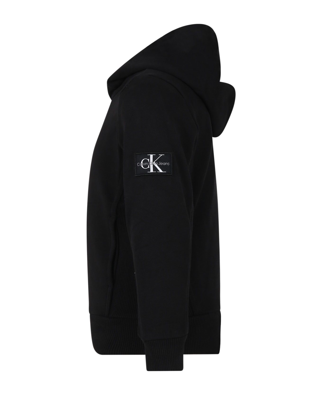 Calvin Klein Black Sweatshir For Boy With Logo - Black