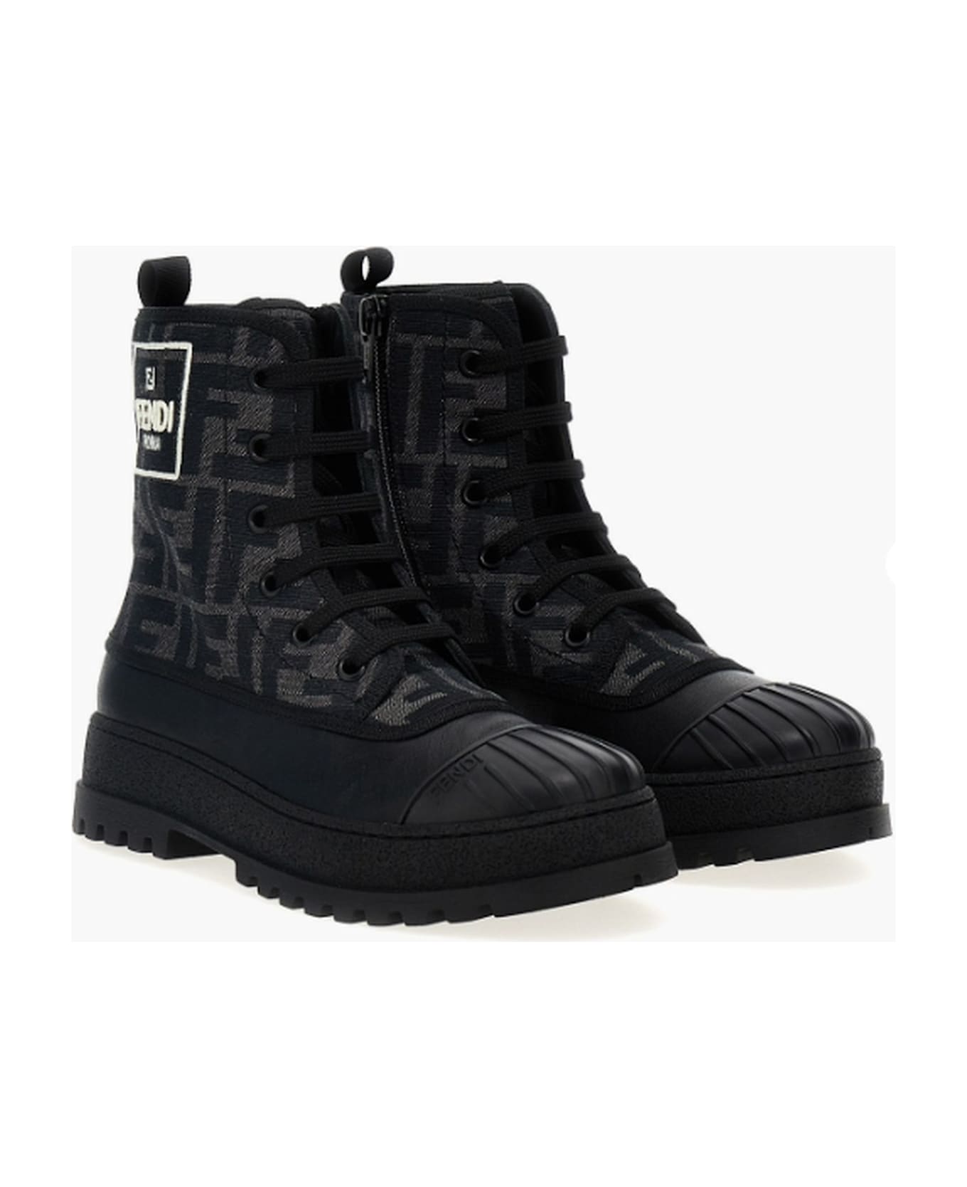 Fendi Kids Boots Black - Black