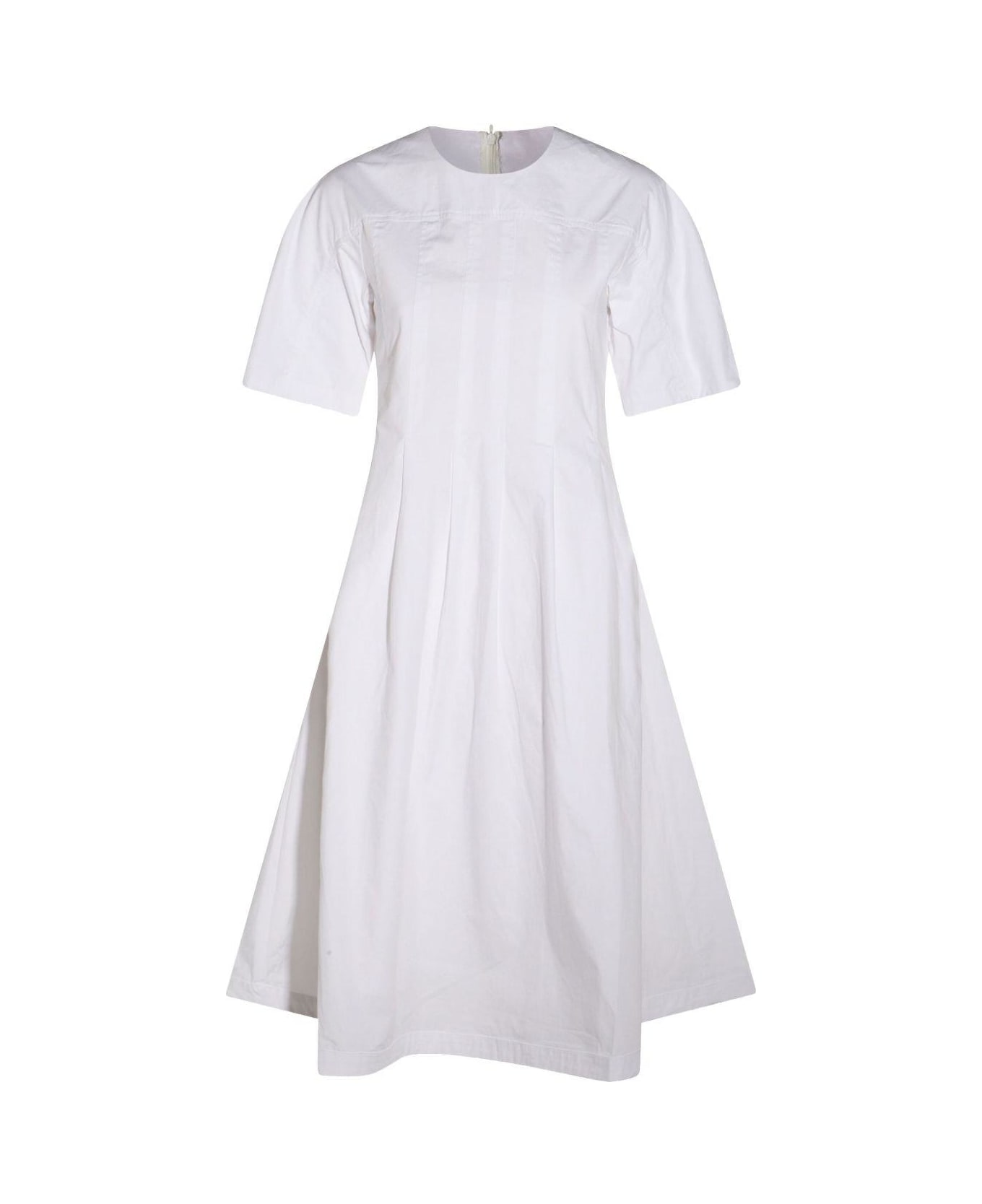 Add A-line Dress - White