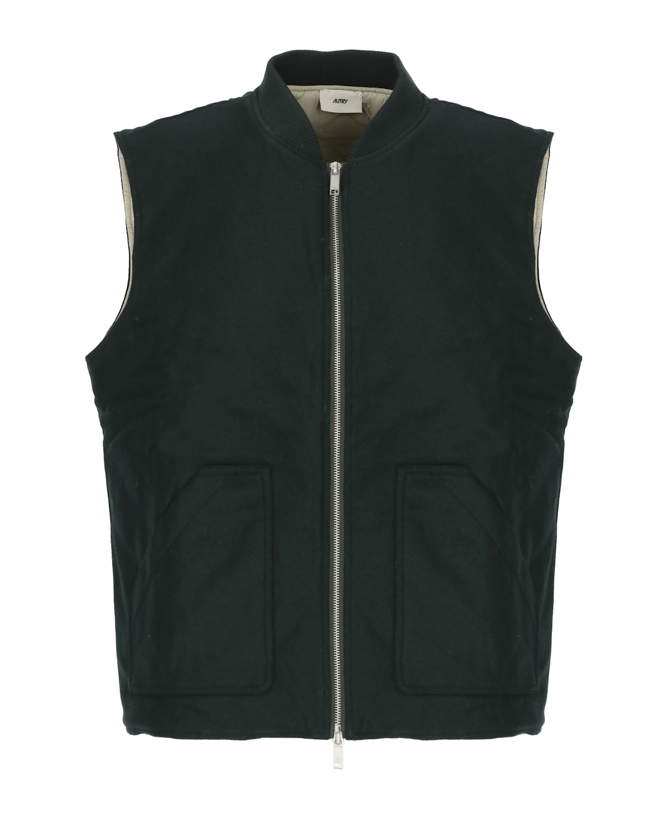 Autry Vest With Logo - Green