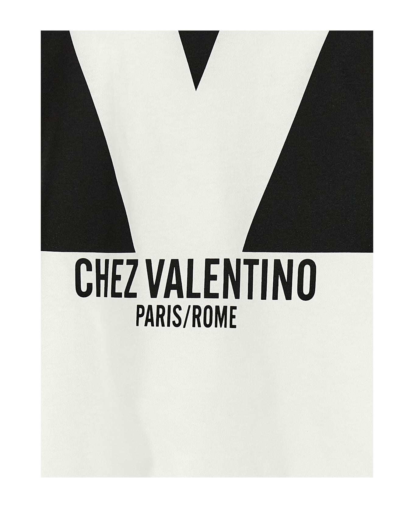 Valentino Garavani 
chez Valentino
 T-shirt - White/Black