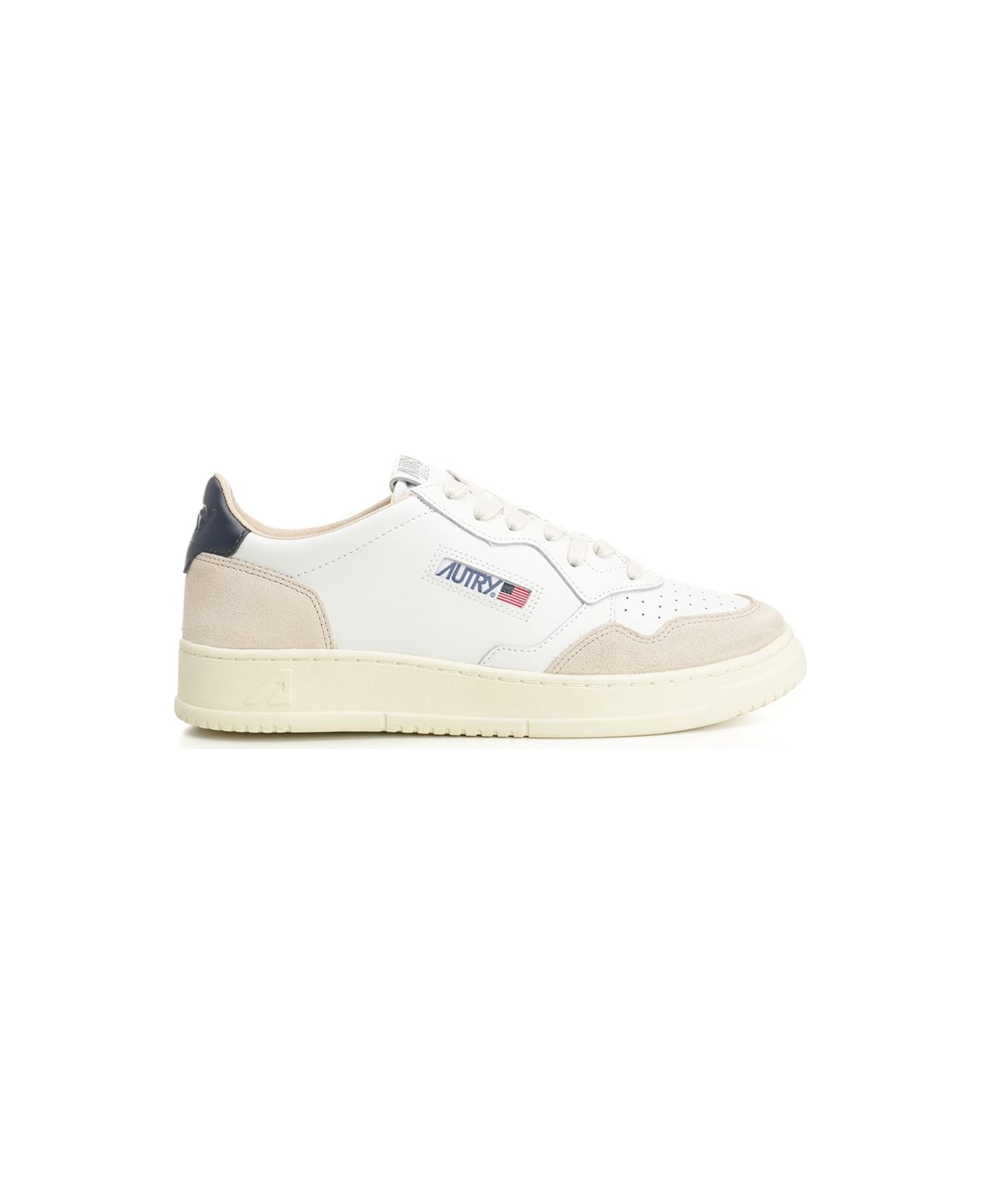 Autry 'medalist Low' Sneakers - White Blue