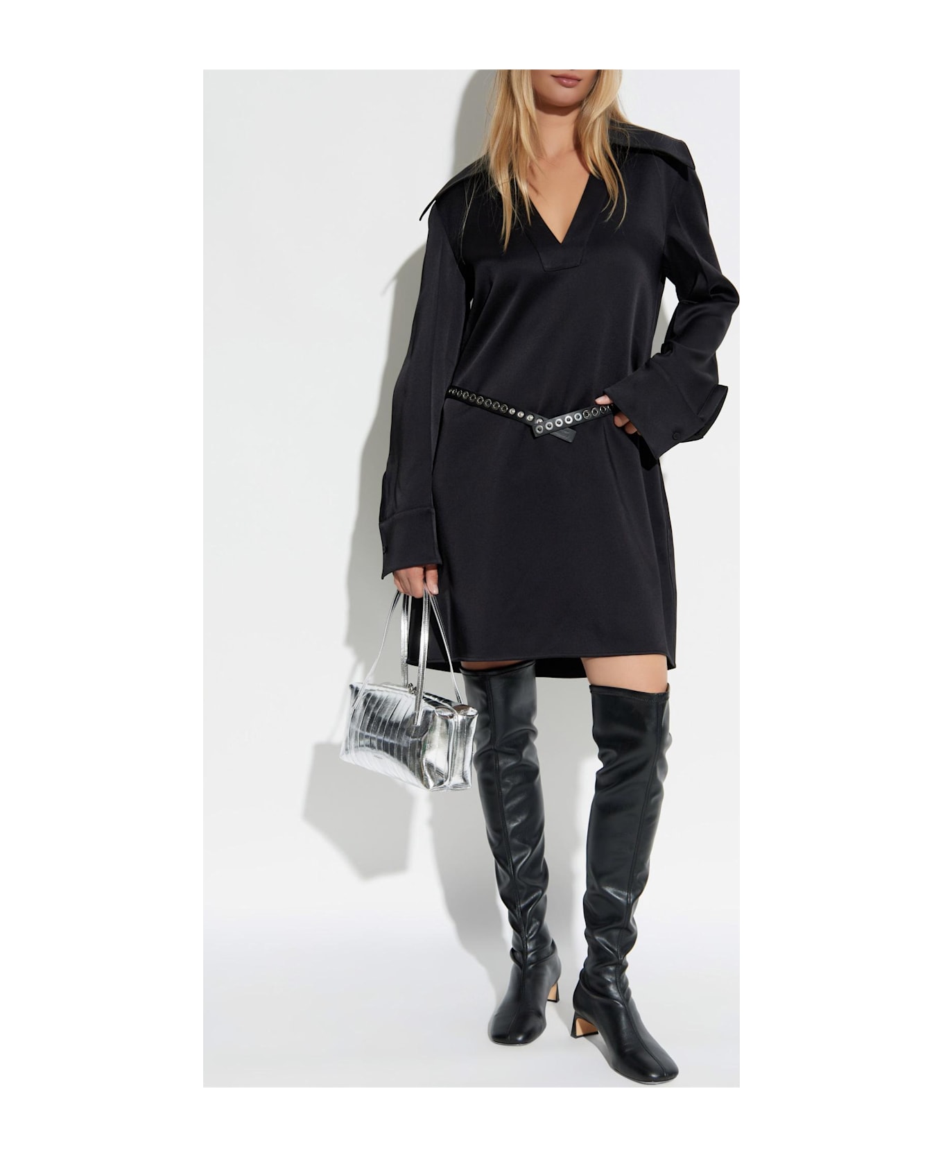 Jil Sander Dress With Collar - Black