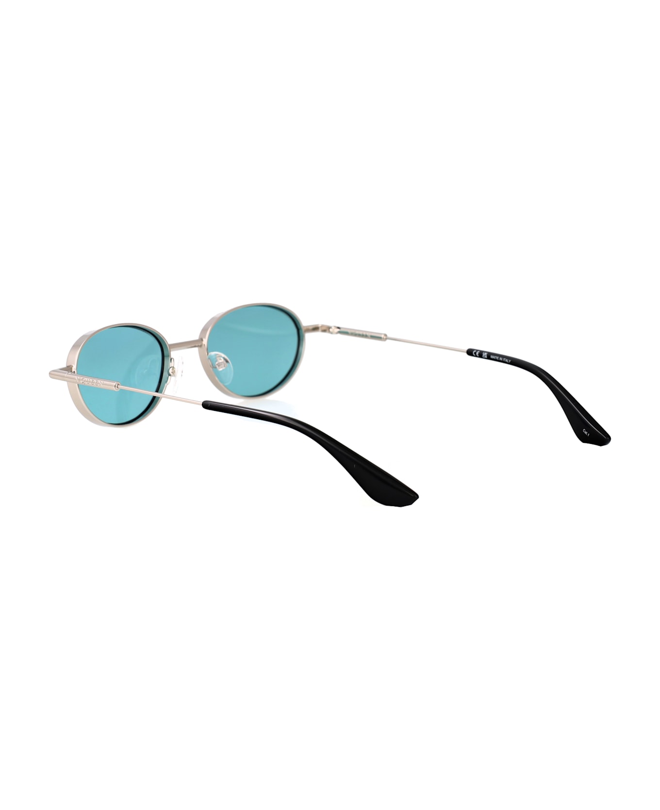 Alexander McQueen Eyewear Am0523s Sunglasses - SILVER-SILVER-GREEN