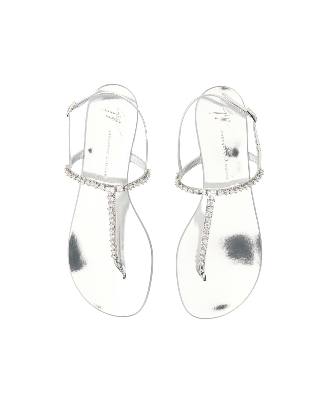 Giuseppe Zanotti Minnah Sandal. - SILVER