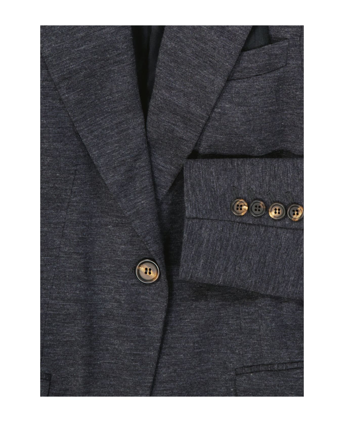Brunello Cucinelli Wool Blazer - Gray