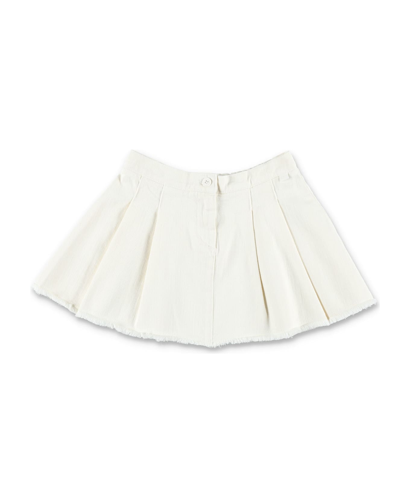 Il Gufo Kid - Pleated Skirt - WHITE