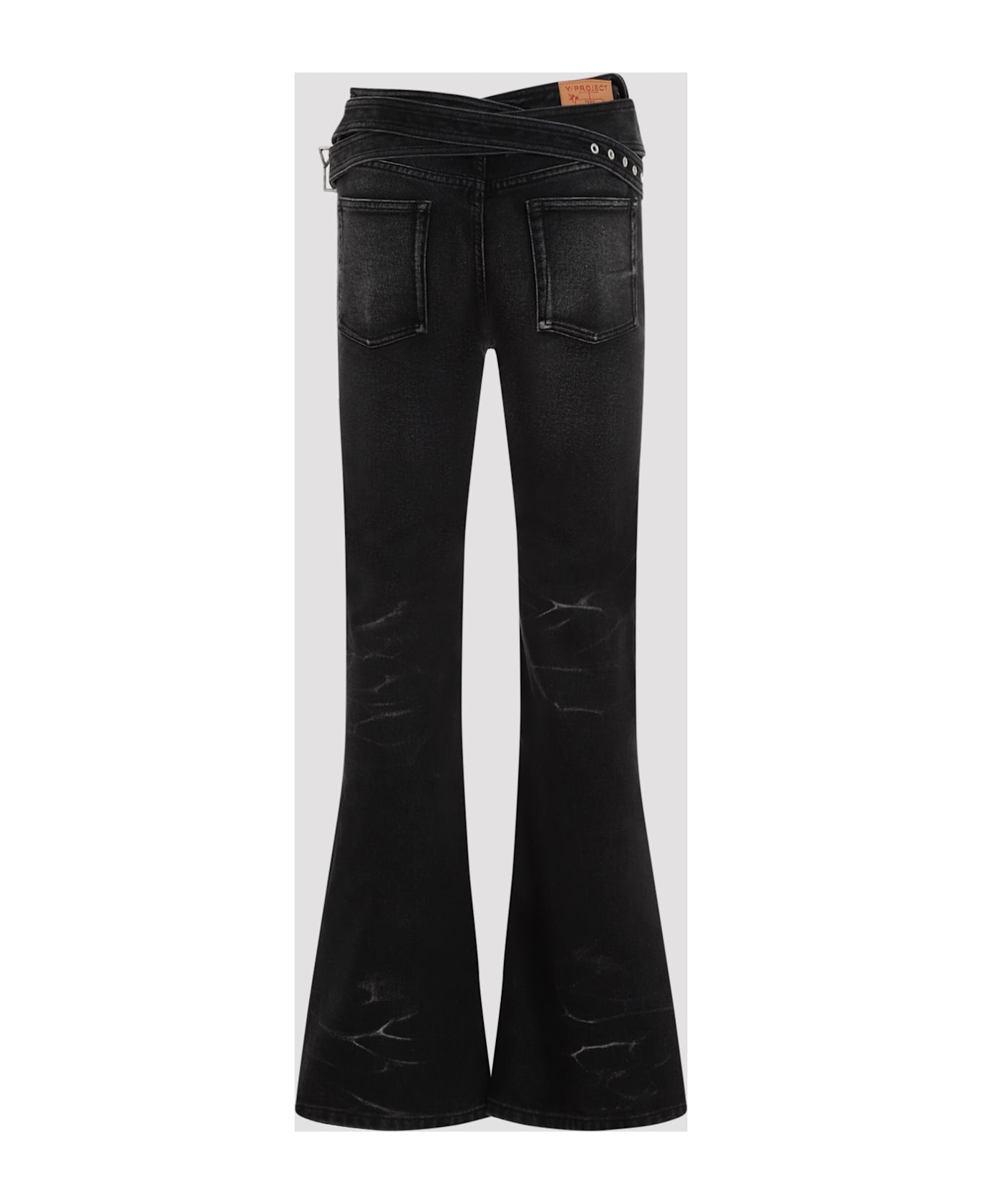 デニム・ジーパン Y PROJECT 'Wrap Belt' jeans Y/Project Wrap Belt Jeans | Blue | FARFETCH