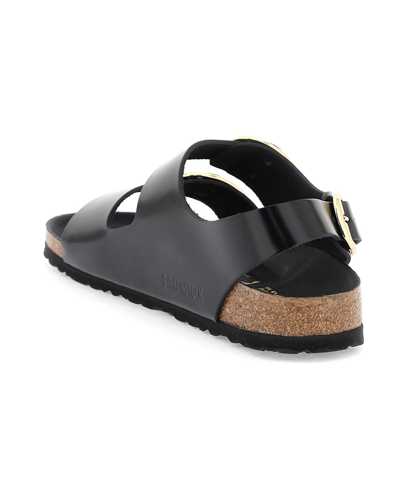 Birkenstock 
milano
 Big Buckle Sandals - SHINE BLACK (Black)