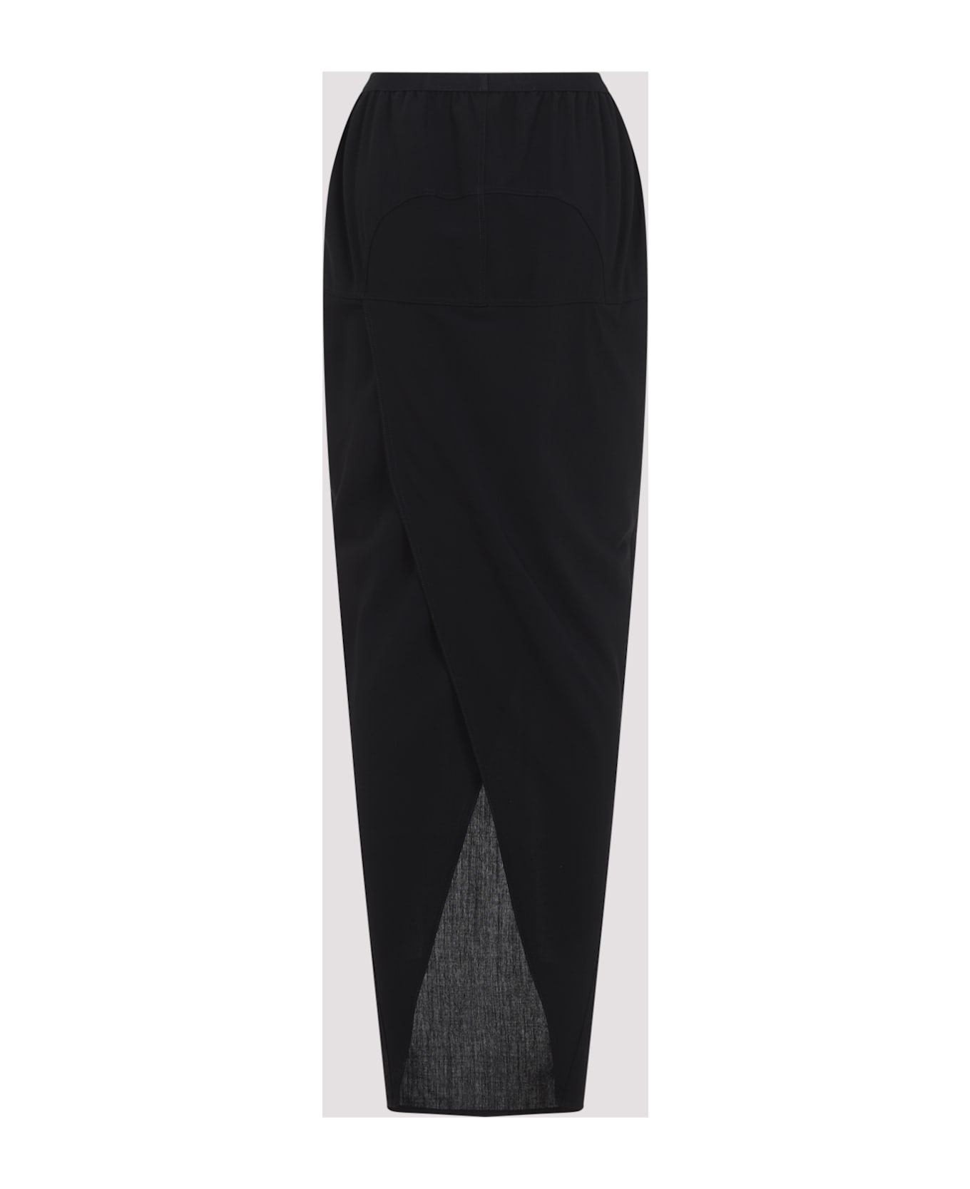 Rick Owens Soft Pillar Long Skirt - Black