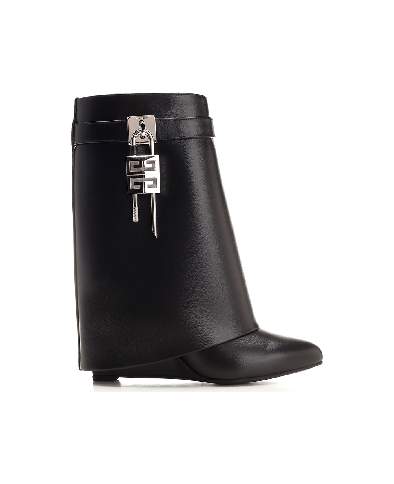 Givenchy 'shark Lock' Ankle Boots - Black