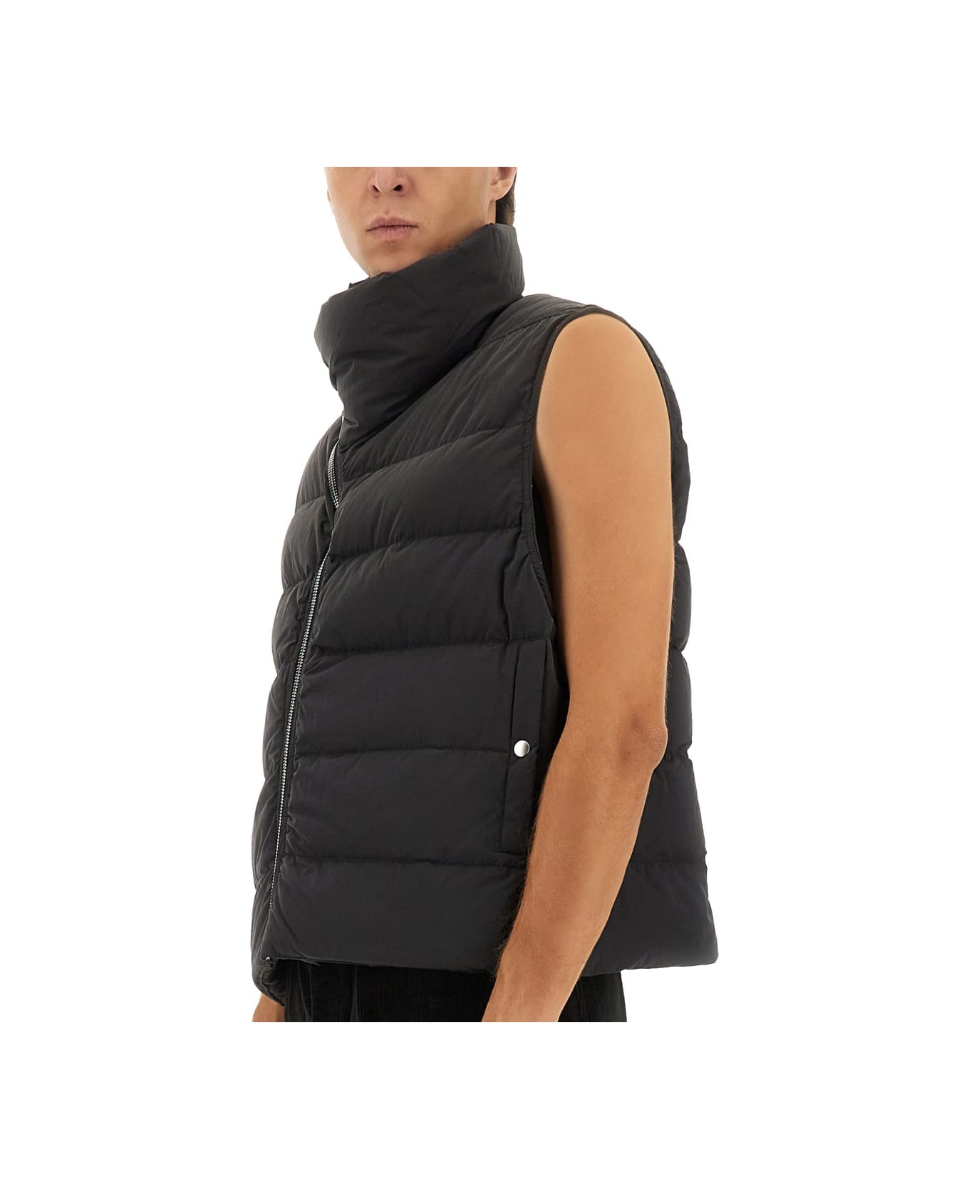 Rick Owens Sleeveless Down Jacket "flight" - BLACK
