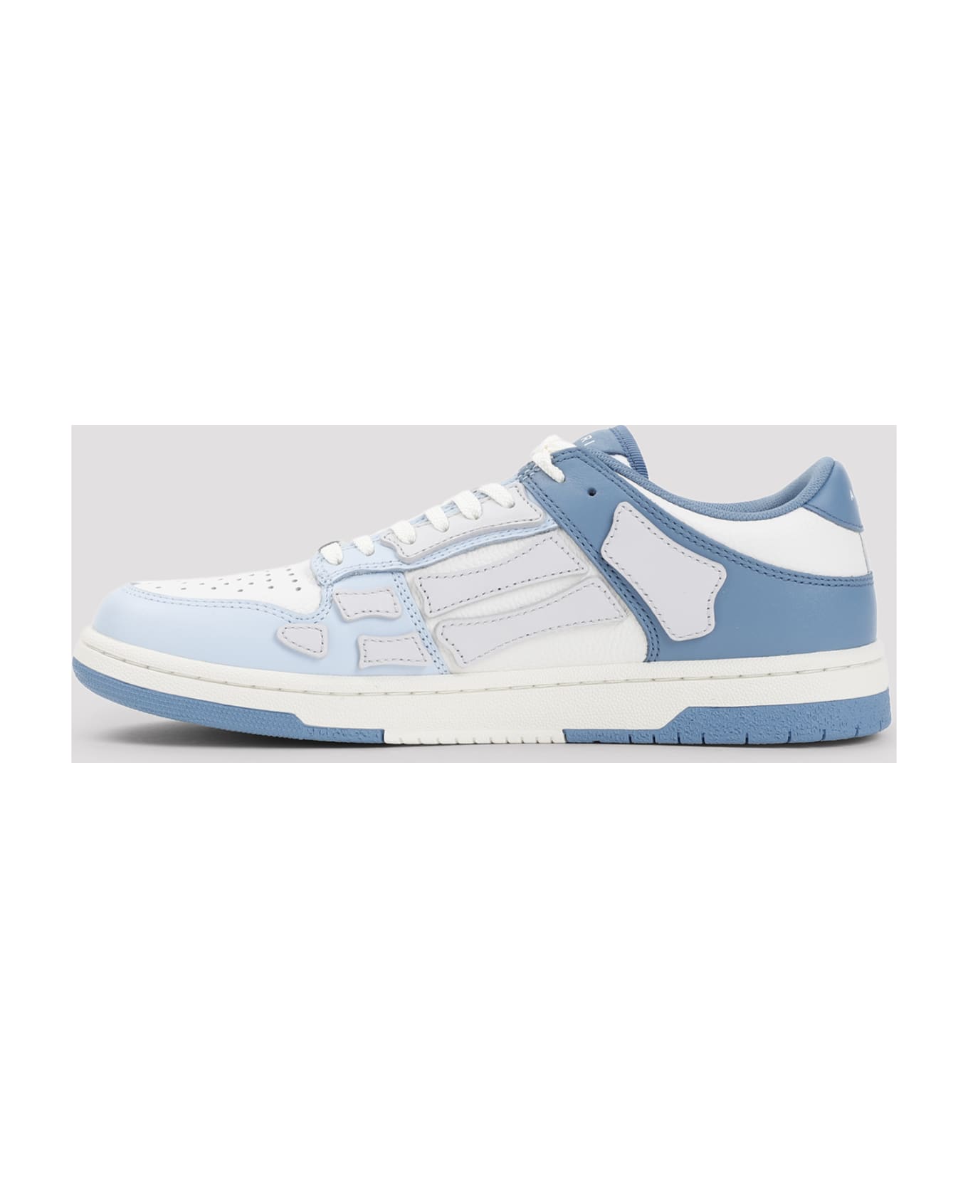 AMIRI Two-tone Skel Top Low Sneakers - Blue White Blue