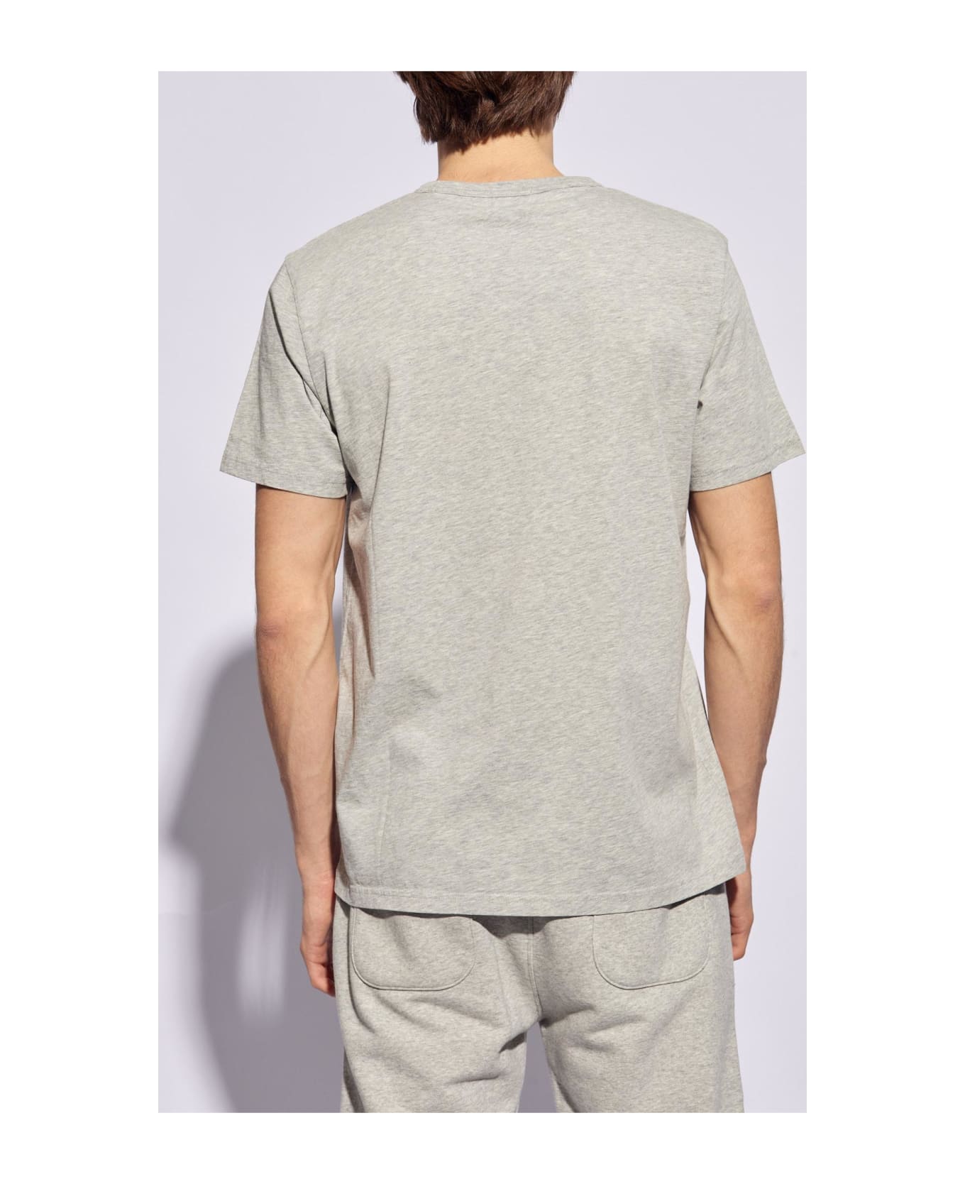 Woolrich T-shirt With Logo - Light Grey Melange シャツ