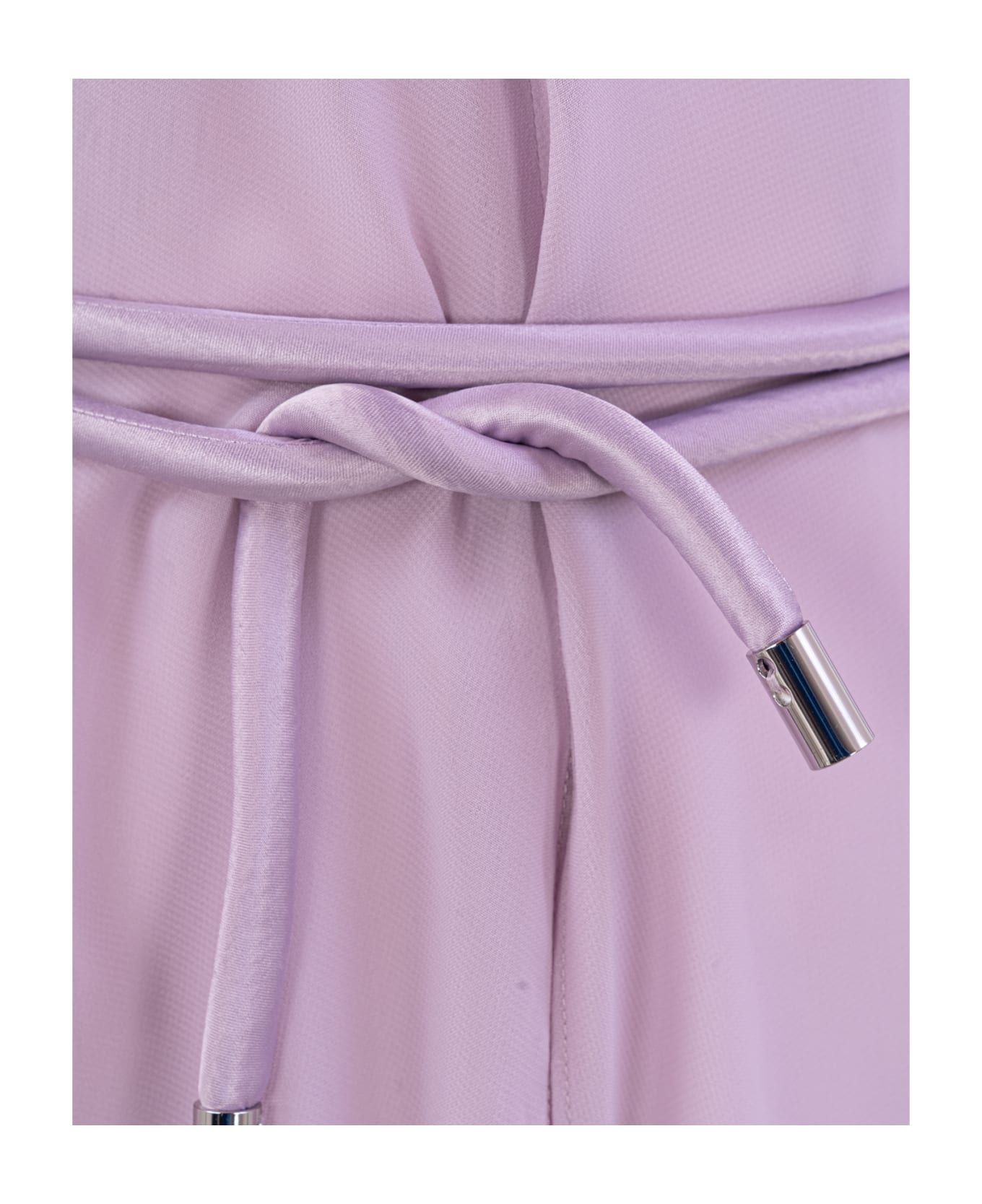 Emporio Armani Long Creponne Dress - Lilac ワンピース＆ドレス