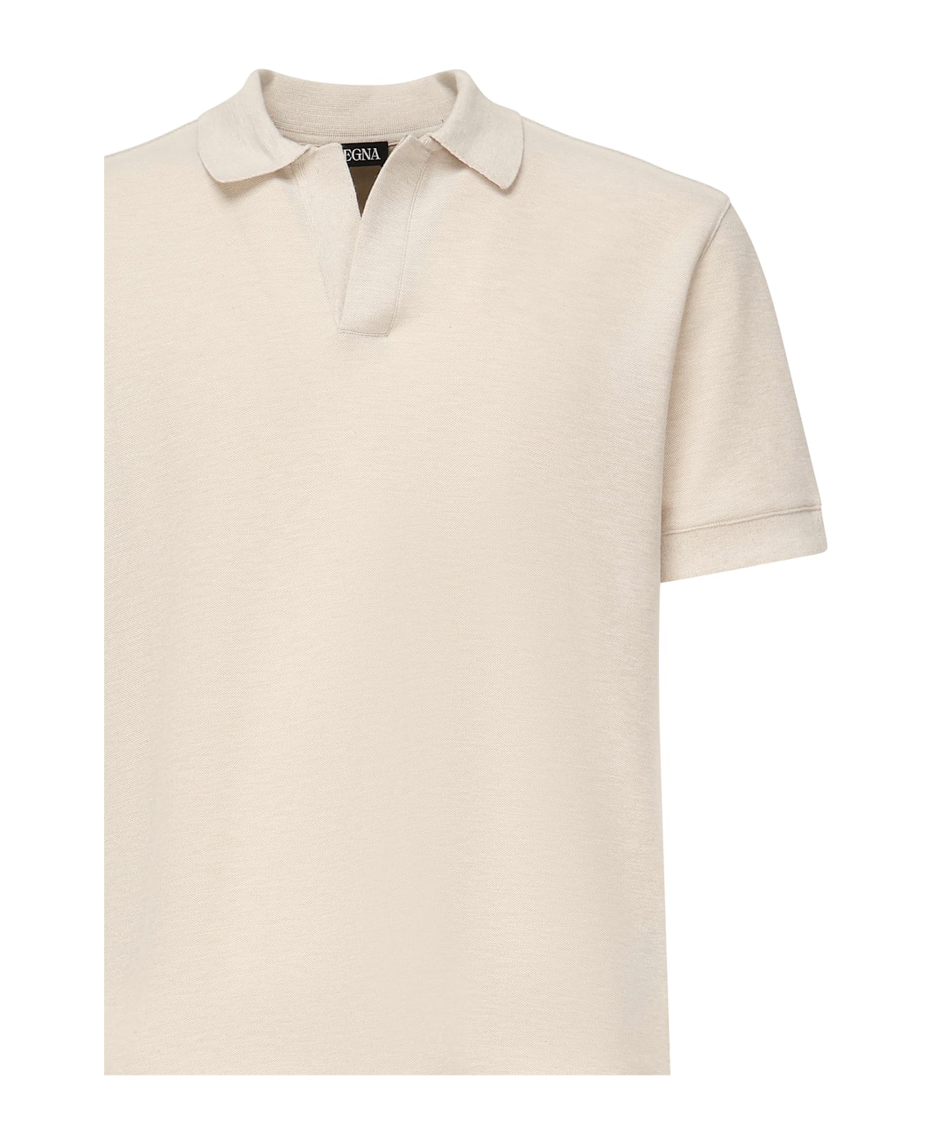 Zegna Premium Cotton Polo - Beige
