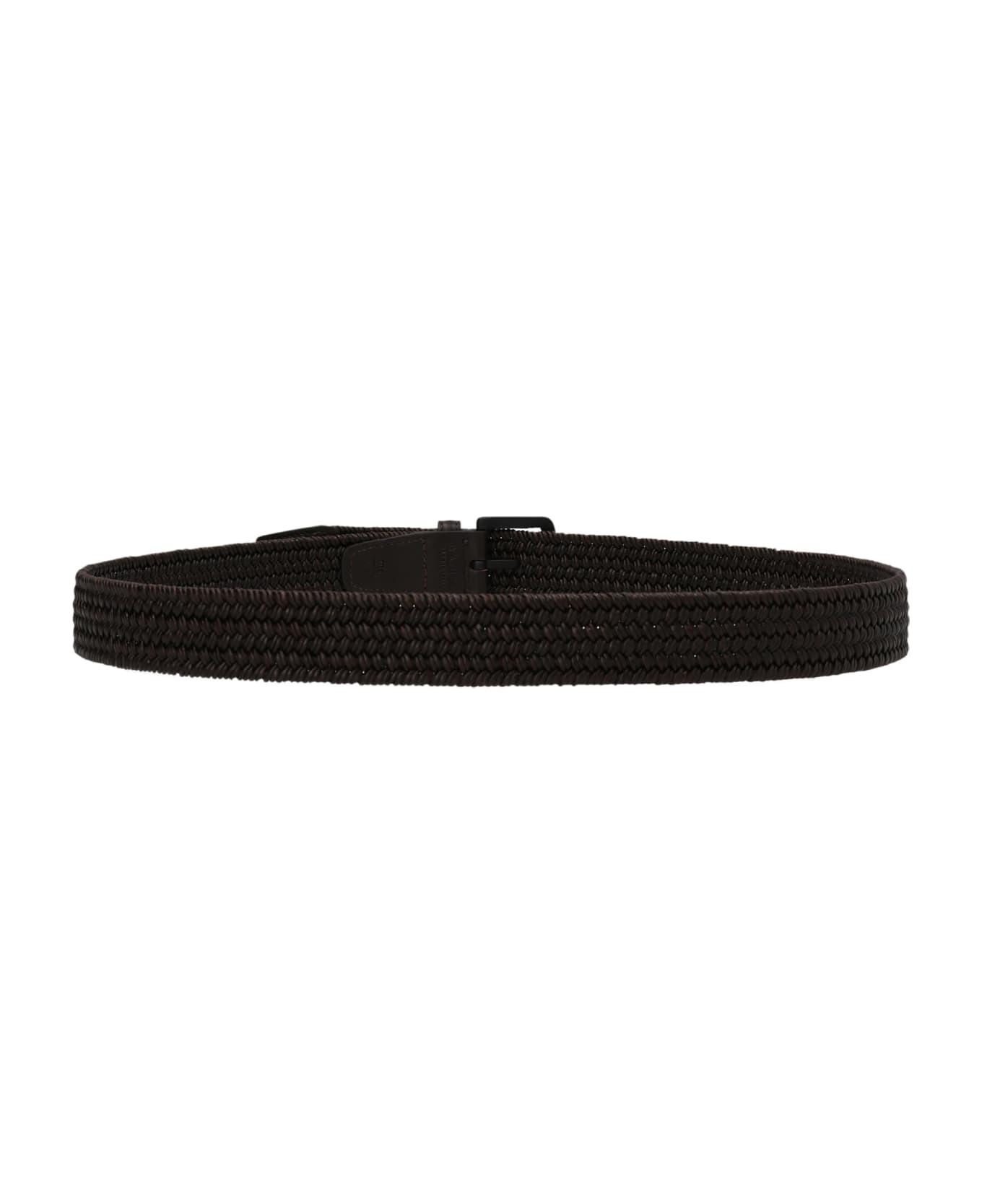 D'Amico Braided Leather Belt - Brown ベルト
