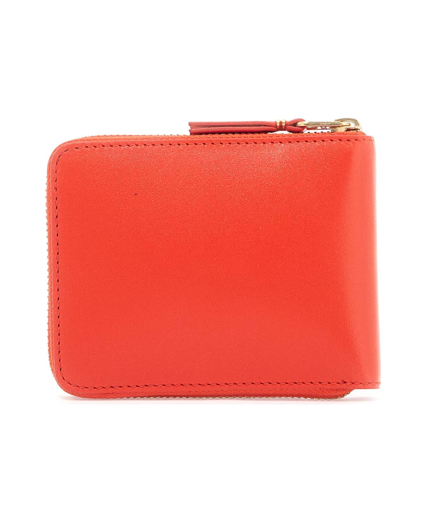 Comme des Garçons Wallet Classic Zip Around Wallet Portfolio - ORANGE (Orange)