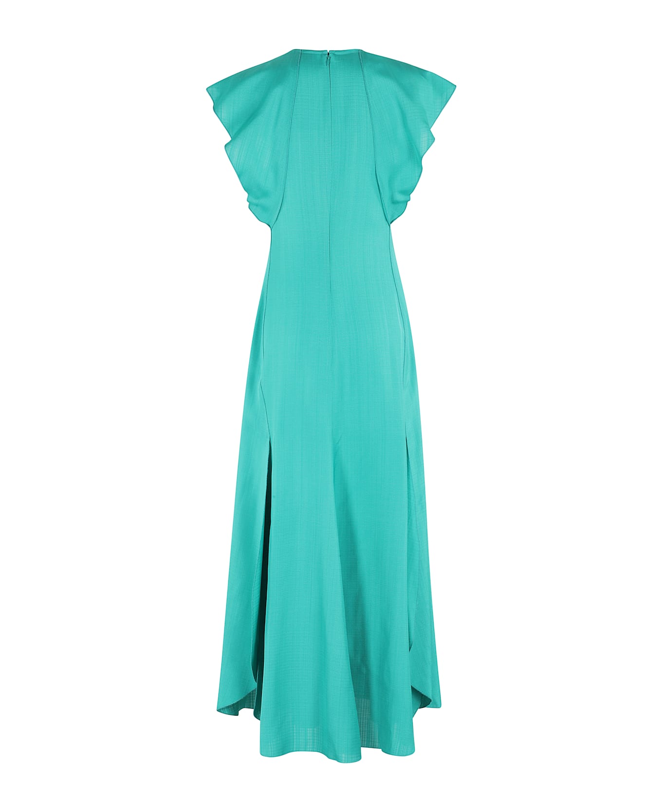Victoria Beckham Folded Cap Sleeve Midi Dress