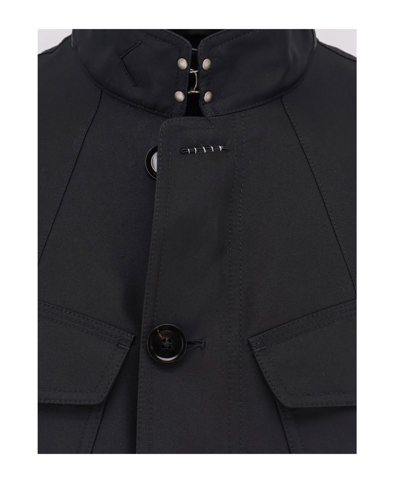 Tom Ford Cotton Blend Jacket - Black