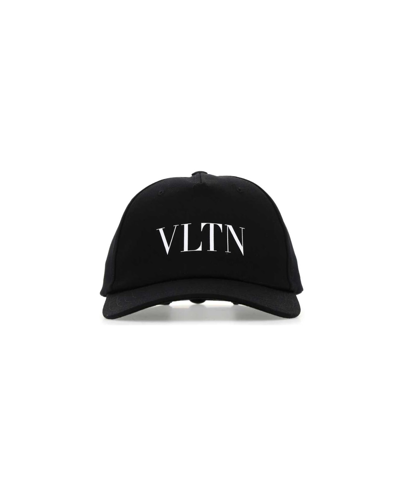 Valentino Garavani Black Cotton Baseball Cap - 0NI 帽子