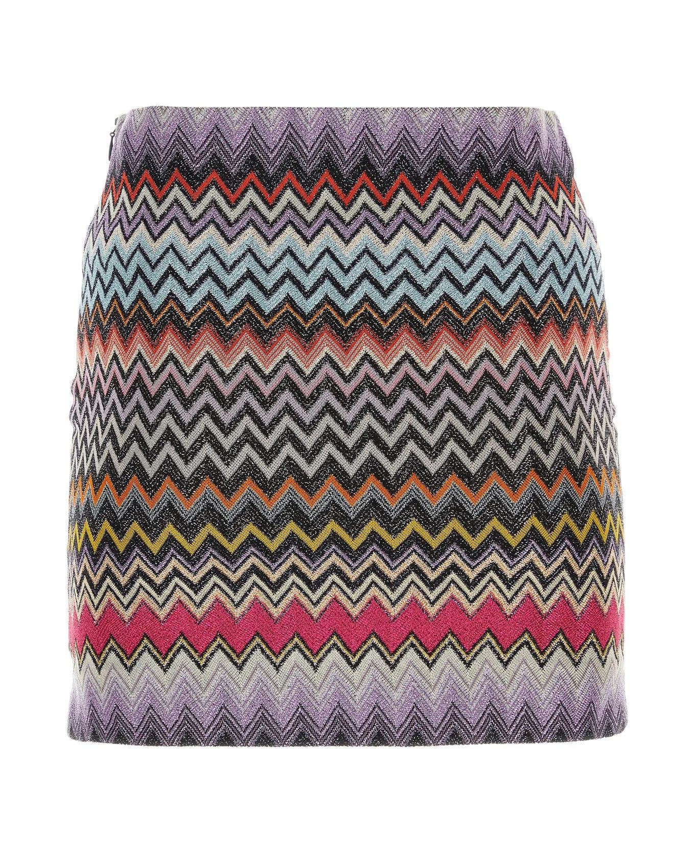 Missoni Embroidered Viscose Blend Mini Skirt - Multicolour/nero スカート