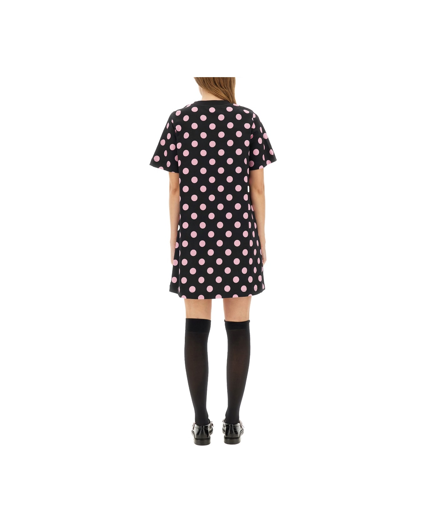 Moschino "teddy Polka Dots" Dress - BLACK