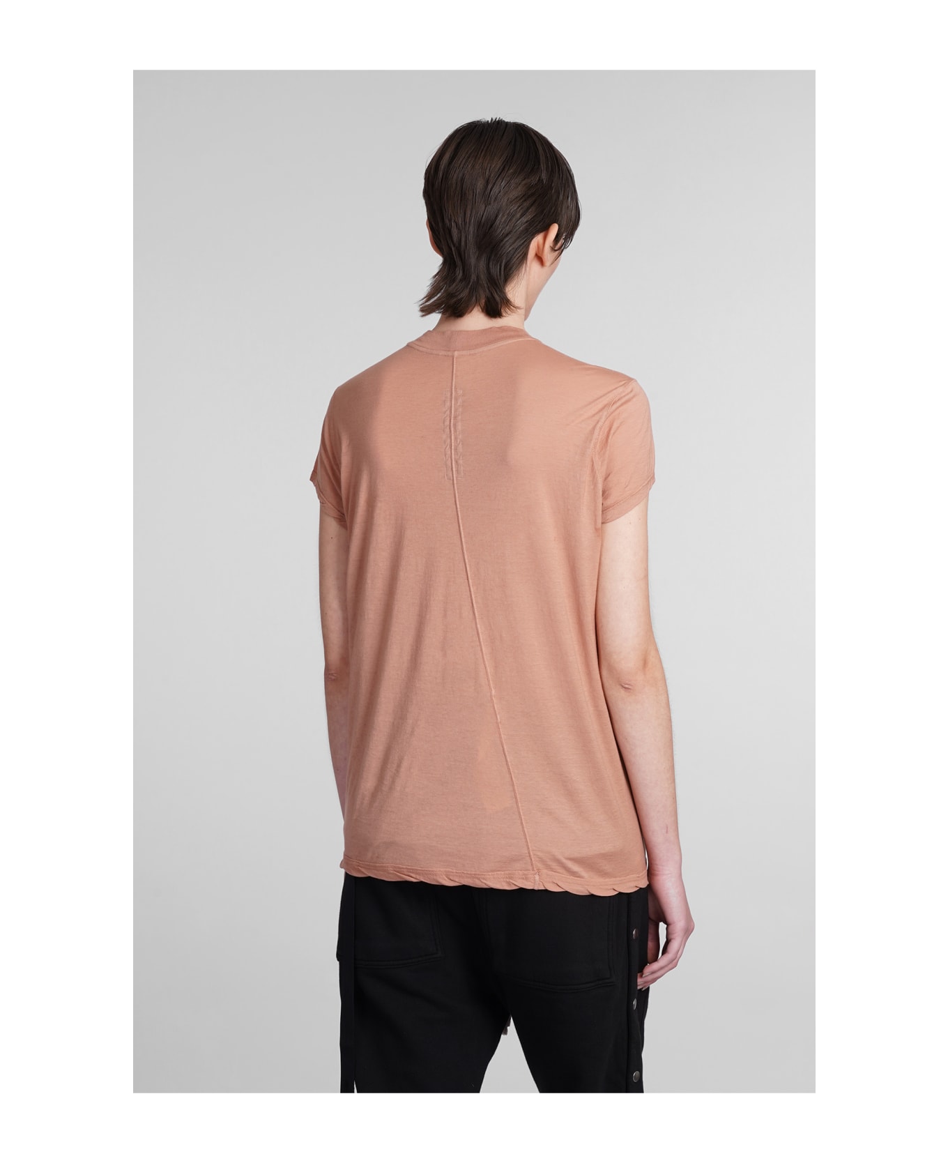 DRKSHDW Small Level T T-shirt In Rose-pink Cotton - rose-pink